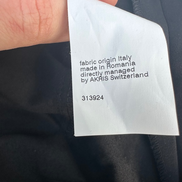 Akris Punto Black Side Zip Trouser Pants - Picture 3 of 5